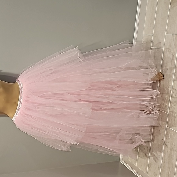 wyla Dresses & Skirts - Pink long tutu skirt adult size  one size